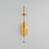 Maxim Eden Wall Sconce in Charcoal Gold Leaf Finish Model: 12741CHGL
