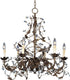 Maxim Elegante Single Tier Chandelier in Oil Rubbed Bronze Finish Model: 2851OI