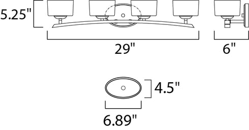 Maxim Elle Bath Vanity in Polished Chrome Finish Model: 19054FTPC