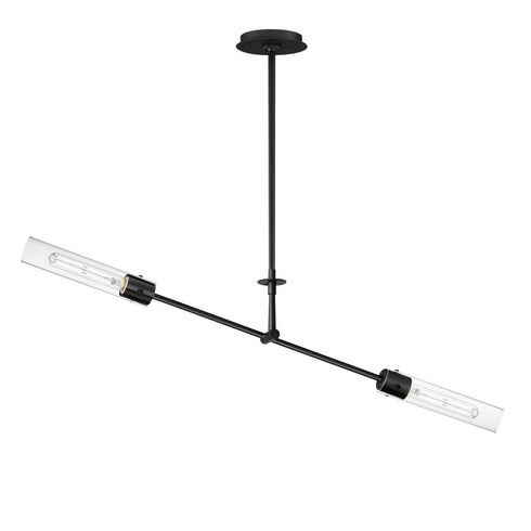 Maxim Equilibrium Linear Pendant in Black Finish Model: 26372CLBK