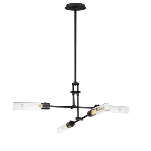 Maxim Equilibrium Single Pendant in Black Finish Model: 26374CLBK
