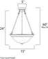 Maxim Essentials - 584x Essentials 584x Invert Bowl Pendant in Satin Nickel Finish Model: 5845MRSN