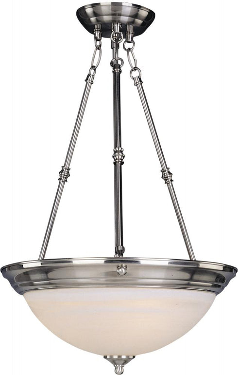 Maxim Essentials - 584x Essentials 584x Invert Bowl Pendant in Satin Nickel Finish Model: 5846MRSN