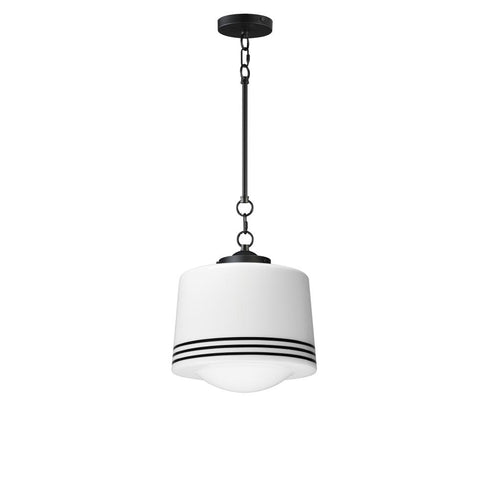 Maxim Eureka Single Pendant in Black Finish Model: 21532WTBK