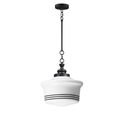 Maxim Eureka Single Pendant in Black Finish Model: 21534WTBK