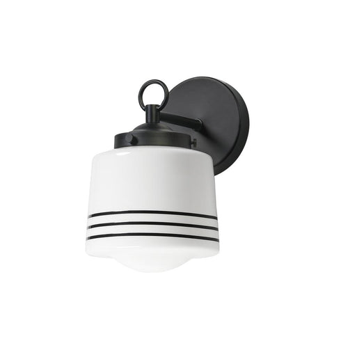 Maxim Eureka Wall Sconce in Black Finish Model: 21531WTBK