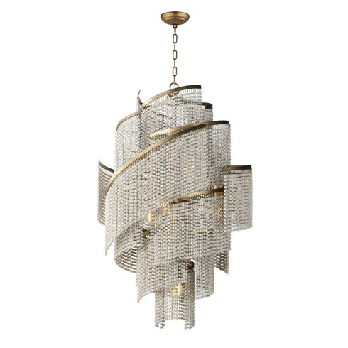 Maxim Fontaine Chandelier in Golden Silver Finish Model: 22467WWDGS