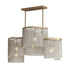 Maxim Fontaine Linear Pendant in Golden Silver Finish Model: 22466WWDGS