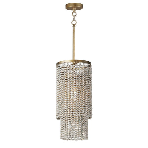 Maxim Fontaine Single Pendant in Golden Silver Finish Model: 22461WWDGS