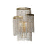 Maxim Fontaine Wall Sconce in Golden Silver Finish Model: 22460WWDGS