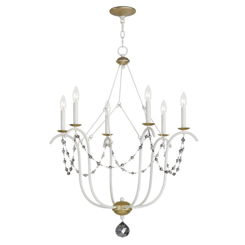 Maxim Formosa Chandelier in Ecru/Venetian Gold Finish Model: 20486ECVG