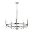 Maxim Frankie Single Tier Chandelier in Black Finish Model: 14495BK