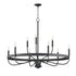 Maxim Frankie Single Tier Chandelier in Black Finish Model: 14499BK