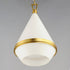 Maxim Giza Single Pendant in Satin Brass Finish Model: 10374WTSBR