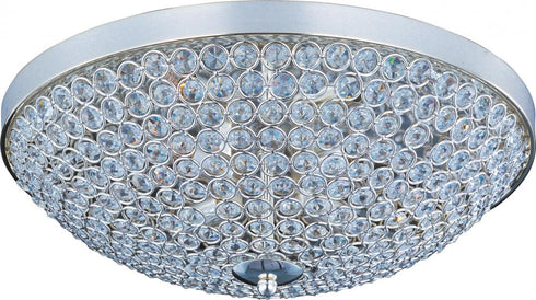 Maxim Glimmer Flush Mount in Plated Silver Finish Model: 39871BCPS