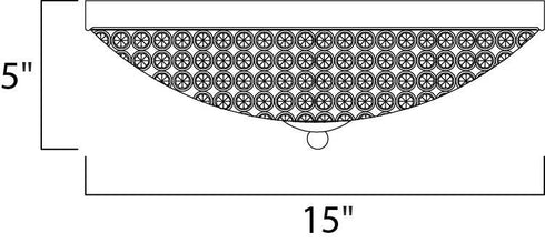 Maxim Glimmer Flush Mount in Plated Silver Finish Model: 39871BCPS