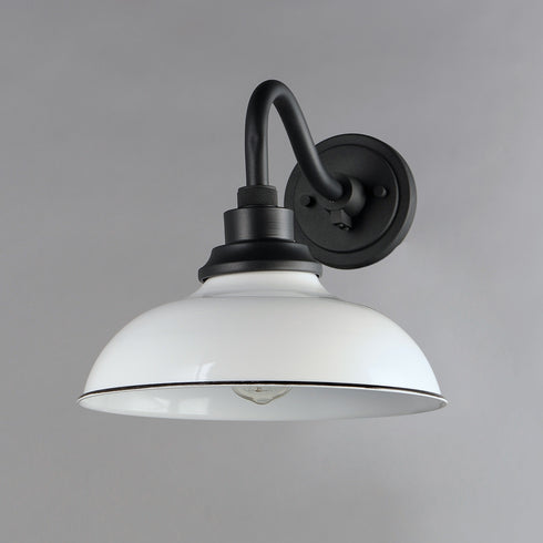 Maxim Granville Outdoor Wall Mount in White Black Finish Model: 35114WTBK