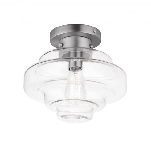 Maxim Harbor Flush Mount in Satin Nickel Finish Model: 11120CLSN