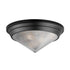 Maxim Hargreaves Flush Mount in Black Finish Model: 10399PRBK
