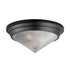 Maxim Hargreaves Flush Mount in Black Finish Model: 10399PRBK