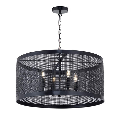 Maxim Hatcher Single Pendant in Black Finish Model: 31224BK