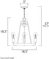 Maxim Haven Single Tier Chandelier in Oil Rubbed Bronze Antique Brass Finish Model: 11733OIAB
