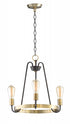 Maxim Haven Single Tier Chandelier in Oil Rubbed Bronze Antique Brass Finish Model: 11733OIAB