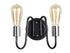Maxim Haven Wall Sconce in Black Satin Nickel Finish Model: 11739BKSN
