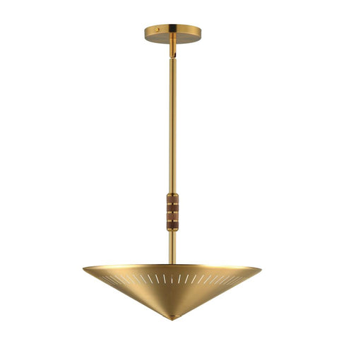 Maxim Helsinki Single Pendant in Natural Aged Brass Finish Model: 11434NAB