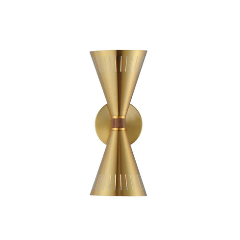 Maxim Helsinki Wall Sconce in Natural Aged Brass Finish Model: 11432NAB