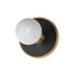 Maxim Hollywood Wall Sconce in Black / Natural Aged Brass Finish Model: 26091BKNAB