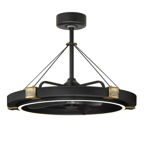 Maxim Jewel Fandelight in Black / Gold Finish Model: 61019BCBKGLD