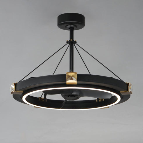 Maxim Jewel Fandelight in Black / Gold Finish Model: 61019BCBKGLD