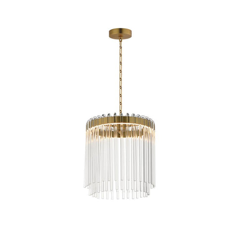 Maxim Jolie Single Pendant in Natural Aged Brass Finish Model: 38421CLNAB