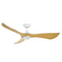 Maxim Keanu Outdoor Ceiling Fan in White Black Finish Model: 88755WTBK