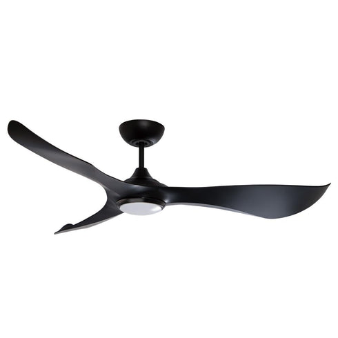 Maxim Keanu Outdoor Ceiling Fan in White Black Finish Model: 88755WTBK