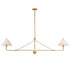 Maxim Kismet Linear Pendant in Gold Leaf Finish Model: 18312SWGL
