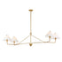 Maxim Kismet Linear Pendant in Gold Leaf Finish Model: 18314SWGL