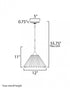Maxim Kismet Single Pendant in Gold Leaf Finish Model: 18311SWGL