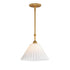 Maxim Kismet Single Pendant in Gold Leaf Finish Model: 18311SWGL