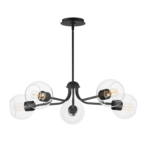 Maxim Knox Chandelier in Black Finish Model: 21635CLBK