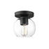 Maxim Knox Flush Mount in Black Finish Model: 21630CLBK