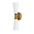 Maxim Krevat Wall Sconce in Black / Natural Aged Brass Finish Model: 24822SWBKNAB