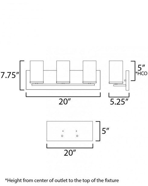 Maxim Lateral Bath Vanity in Satin Nickel Finish Model: 10283SWSN