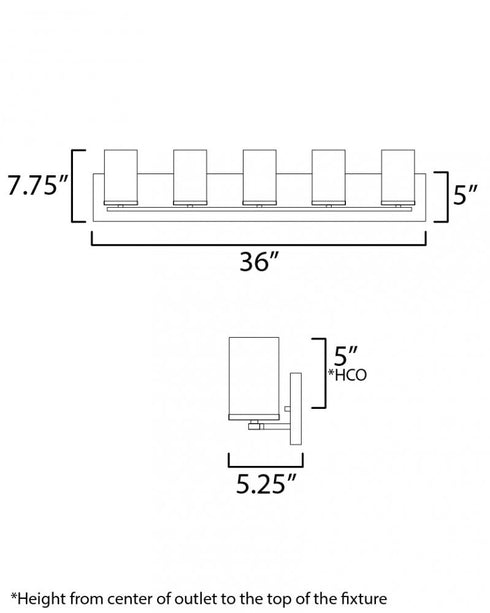 Maxim Lateral Bath Vanity in Satin Nickel Finish Model: 10285SWSN