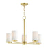 Maxim Lateral Chandelier in Black Finish Model: 10286SWBK