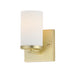 Maxim Lateral Wall Sconce in Satin Brass Finish Model: 10281SWSBR