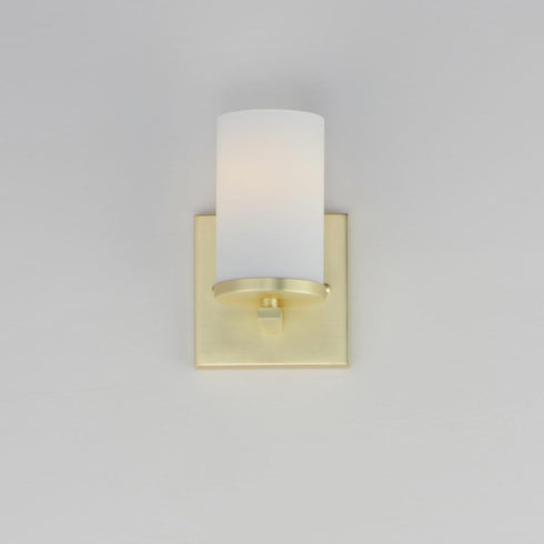 Maxim Lateral Wall Sconce in Satin Brass Finish Model: 10281SWSBR