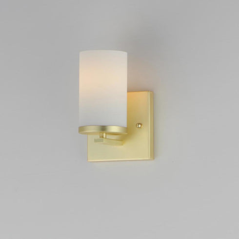 Maxim Lateral Wall Sconce in Satin Brass Finish Model: 10281SWSBR