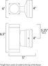Maxim Lightray LED Outdoor Wall Mount in Brushed Aluminum Finish Model: 86109AL